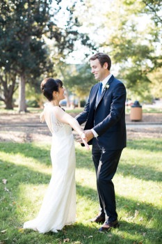 First Look Downtown Raleigh Wedding Day-of Wedding Coordination